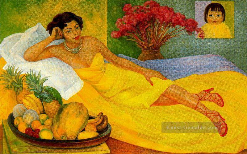 Porträt von Sra Dona Elena flores de Carrillo 1953 Diego Rivera Ölgemälde